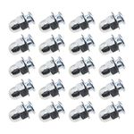 SING F LTD 20Pcs Bicycle Cable Anchor Bolts 6mm with Nuts and Washers for BMX Cross Bike Electric Bike Foldable Hybrid Kids Mountain Racing Trekking Bike Cycling Accessories Round Head Screw