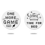 One More Game Time for Bed Decision Coin Maker Gifts for Gamer Teenager Boys Son Boyfriend Husband Valentine's Day Gifts for Men Adults Funny Video Game Lovers Gifts for Birthday Christmas