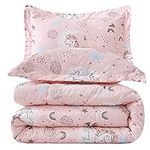 JSD Pink Unicorn Kids Comforter Set