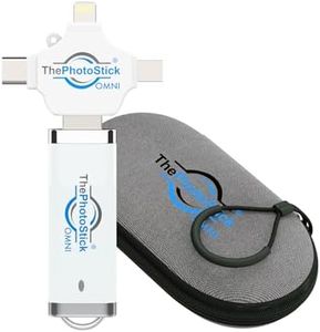 ThePhotoStick® Omni 32GB + Protective Case | Secure Photo & Video Backup and Transfer | Digital File Organization | USB & Multiport Connection for Phones, Tablets and Computers | Water Resistant Case