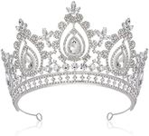 SWEETV Queen Crown for Women,Weddin