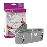 Zenzation Pilates Sculpting Band, Targets: Arms, Thighs & Glutes, Adjustable to Various Resistance Levels, Excellent for Rehabilitation Purposes, Includes Workout Chart, 14 Illustrated Poses on Strap