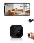 Mini Camera for Home 1080P HD Indoor Battery Mini Cameras Wireless WiFi Security Camera Pet Camera APP Control Surveillance Camera for Room Nanny Cam with Motion Detection Night Vision (A12)