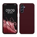 kwmobile Case Compatible with Samsung Galaxy A15 5G Case - TPU Silicone Phone Cover with Soft Finish - Bordeaux Violet