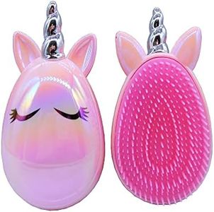 Artkingdome Cute Unicorn Comb Toddler Hair Brush Detangling Anti-static Soft Massage for Kid's Curly Straight Wet Dry Hair brushes Hair Combs Gift