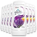 Glade Solid Gel Air Freshener, Odour Eliminator for Home & Bathroom, Lavender, Pack of 8 (8 x 150g)