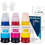 LCL GI-20 GI20 Ink Bottles Replacement for Canon 20 GI20 GI-20 Ink Refill Bottles Compatible with Canon PIXMA G5020 G6020 G7020(Cyan Magenta Yellow,3-Pack)