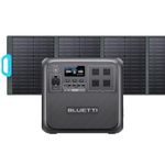 BLUETTI Solar Generator AC180 with PV120 Solar Panel Included, 1152Wh Portable Power Station w/ 4 1800W (2700W Surge) AC Outlets, LiFePO4 Emergency Power for Camping, Off-grid, Power Outage