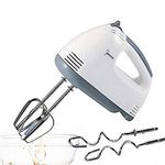 crownish Hand Mixer with Stainless Steel Attachments, 7 -Speed, Includes; Beaters, Dough Hooks, Ice-Cream Egg Cake/Cream Mix, Egg Bitter (Color May Vary) (260 Watt)