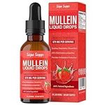 Mullein Liquid Drops 60ml - Natural Mullein Extract for Lungs | Mullein Leaf Extract for Lung Support | Mullein Drops for Respiratory Health | Lung Cleanse for Smokers | Herbal Supplement