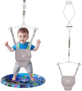 Baby Jumper, Baby Jumper Doorway with Adjustable Strap, Protable Baby Jumpers and Bouncers, Easy to Assemble, Baby Bouncer Jumper with Water Mat