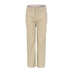 BIENZOE Big Boy's School Uniforms Flat Front Adjust Waist Pants Khaki Size 10