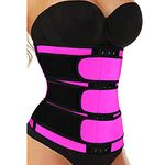 Clearance Items Under 5 Dollars 2024 Waist Trainer Corset for Women Plus Size Tummy Control Cincher Workout Girdle Slimming Hourglass Body Shaper Sold by Only Products Hot Pink