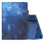 MoKo Case Fits All-New Kindle Fire HD 10 & 10 Plus Tablet (11th Generation, 2021 Release) 10.1" - Slim Folding Stand Cover with Auto Wake/Sleep, Blue Sky Star