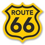 2 x 10cm/100mm USA Route 66 Vinyl SELF Adhesive Sticker Decal Laptop Travel Luggage Car Bike Sign Fun #4291