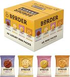 Border Biscuits 48 Packs, Mini Multipacks Biscuits Box, 4 Flavour Variety Luxury Biscuits, 2 per pack, Individually Wrapped Biscuits, Bulk Biscuits & Cookies | FREE XMAS GIFT MULTIPACK OF DAIM LATTE
