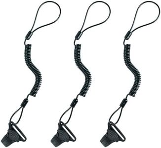 MELOTOUGH Coiled Lanyard,Hard Hat Lanyard with Clamp End,No Snag Design for to Hard Hat, Tools,Small Valuables,Weight Capacity 2lbs(Lime),3Pcs