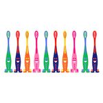 aquawhite Junior Smiley Toothbrush, Soft Bristles, Pack of 12