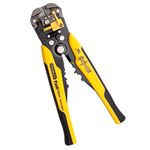 STANLEY FATMAX Automatic Wire Stripper, Strips 10-22 AWG wire with Spring loaded handles, Comfortable grip annd Adjustable wire stop