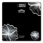 Hoffen Digital Electronic LCD Personal Weight Machine for Body Weight Fitness Weighing Scale with Two Years on Call Warranty (Black Flower)