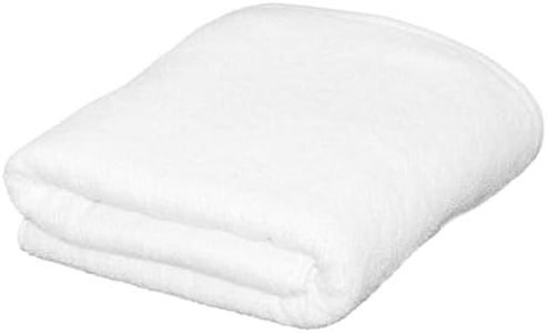 Great Bay Home White Bath Sheet - 100% Cotton Oversized 68x35 Towel - Absorbent, Quick-Drying, Durable Bath Sheet for Bathroom Decor - Low-Twist, Two-Ply Fibers (Optic White)