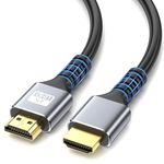 looyotul 4k Hdmi Cable 5m Ultra High Speed HDMI 2.0 Cable 4K@60Hz 18gbps Gold Plated Connector 3D ARC Ethernet HDMI Cord for HDTV Monitor Laptop Roku TV Xbox PS4/PS5(Silvery)
