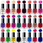 NOY Shine Nail Paint Polish Combo Set of 24 in Multicolor Bulk Rate Nail Lacquer Combo - Pink,Brown,Nude,Orange Red,Peach,Metallic Magenta,Off White and Many More