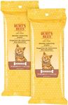 Burt's Bees for Cats Natural Dander Reducing Wipes | Kitten and Cat Wipes for Grooming | Cruelty Free, Sulfate & Paraben Free, pH Balanced for Cats - Made in USA - 50 Count, 2 Pack