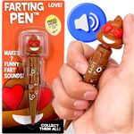 Farting Poop Pen - 7 Funny Sounds - Funny Poop Gifts, Great Kids Party Supplies, Hilarious Pens for Coworkers & Work Gifts, Gifts for Kids, Fun Pens for Kids, Pranks for Kids, Funny Office Gifts