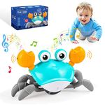 Grriopi Sensory Toys for Babies, Crawling Crab Toy Baby Toys 0-6 Months Gifts for 1 2 Year Old Girls Boys Crab Toddler Toys for 1-2 Year Old Girls Tummy Time 0-6 6-12 Months Kids Toys