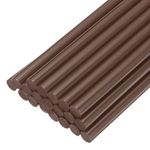 uxcell 20pcs Hot Glue Sticks for Glue Gun 7mm/0.28-inch x 10-inch Mini Hot Melt Adhesive Glue Stick Brown