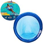 SwimWays Spring Float Papasan Pool Lounger for Swimming Pool, Inflatable Pool Floats Adult with Fast Inflation for Ages 15 & Up, Blue