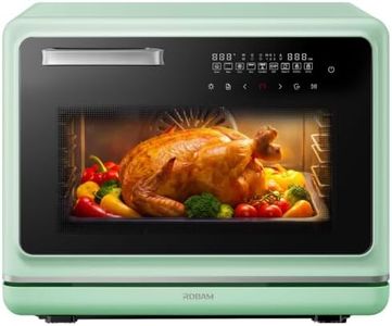 ROBAM Toaster Air Fryer Oven Combo, Countertop Convection Cooker with Bake & Fry, 1.2 Cu.Ft Large Capacity Combi Steam Oven, 32 Preset Recipes, Smart Touch Precise Temp Control, Multi-Stage CT767