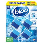 Bloo Toilet Block Original Blue, Coloured Water In Tank Blocks, 4 x Cleaning blocks.