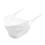 The Mask Lab High Filtration FFP2 Certified and N95* Japanese Willow Face mask (for men and women) ISI CML-9600046017 and CE Notified 2233 (Pack of 10, White (WITH ADJUSTABLE EARLOOPS))