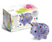 CRAYOLA Creations Set Decorate Your Money Box with Stickers and Crystals, Creative Activity and Gift for Girls from 8 years