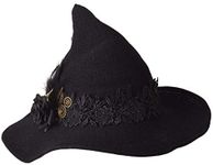 GRACEART Women Felt Wool Witch Hat 