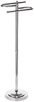 Gatco 1505 Floor Standing S Style Towel Holder, Chrome