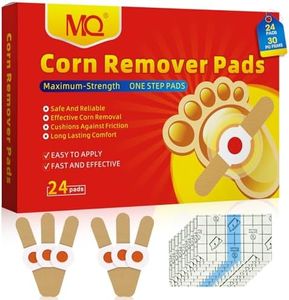Corn Remover Pads, 24 Pcs Corn Plasters for Feet, Wart Remover, Foot Corn Remover Patch, Corn Removal Pads Ideal for Relief Corn Pain and Foot Care, Corn Cushions for Feet, Hand, Toe