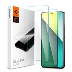 Spigen Glas.tR Slim Tempered Glass Screen Protector for Xiaomi Redmi Note 13 Pro 5G and POCO X6 (2 Pack)