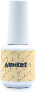 ADHERE Ultra Strong Base Coat for Nail Charms & Press on Nails, 15ml Long-Lasting Gel Polish, Soak Off LED Lamp UV Clear Foundation for Salon & DIY Art Design Manicure