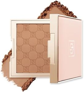 Jouer Soft Focus Hydrate & Setting Powder - Pressed Powder with Matte Finish - Blurring Powder for Fine Lines and Pores - Set Face Makeup Foundation or Concealer - Dark