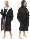 Catalonia Swim Parka for Women Men Youth, Lightweight Surf Swim Jacket, Waterproof Warm Swim Coat, Changing Poncho Robe