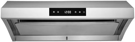 Hauslane | Chef Series Range Hood 30" PS38 PRO PERFORMANCE Stainless Steel Slim Under Cabinet Range Hood Design | Steam Auto Clean, Touch Panel | Superior Perimeter Aspiration Extraction