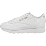 Reebok Women's Classic Leather Sneakers, FTWWHT/FTWWHT/PUGRY3, 5 UK