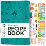 Clever Fox Recipe Book – Make Your Own Cookbook Blank Pages – Empty Notebook to Write In Recipes – Unique Cooking & Baking Gifts, A5, Turquoise