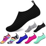 semai Water Shoes Quick-Dry Swimming Socks, Non-Slip Soft Beach Shoes Barefoot Water Sports Shoes Breathable Aqua Socks for Women Men Kids, Elastic Easy-fit Footwear for Beach Swimming Yoga Diving