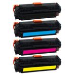 ASP Black, Cyan, Yellow, Magenta Complete Set Toner Cartridges for LaserJet Pro 300 S305A/CE410A/CE411A/CE412A/CE413A, M351a, P M375nw, M451dn, M451dw, M451nw, M475dn, M475dw