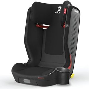Diono Monterey 5iST FixSafe i-Size High Back Booster Car Seat with Expandable Height and Width, Compact Fold to Full Size Booster, Foldable, Portable Booster for Go-Anywhere Travel, Black Jet