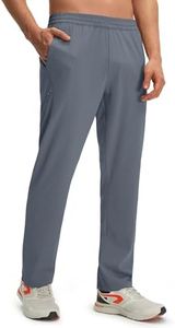 M MAELREG Joggers for Men with Pockets Lightweight Sweatpants for Gym Workout Track Pants Men Grey Blue